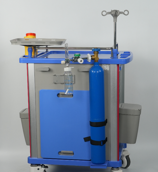 Hospital Medical Surgical Equipment ABS Emergency Trolley Crash Cart