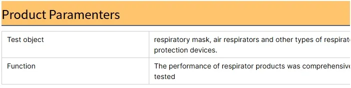 Respirator Comprehensive Detector