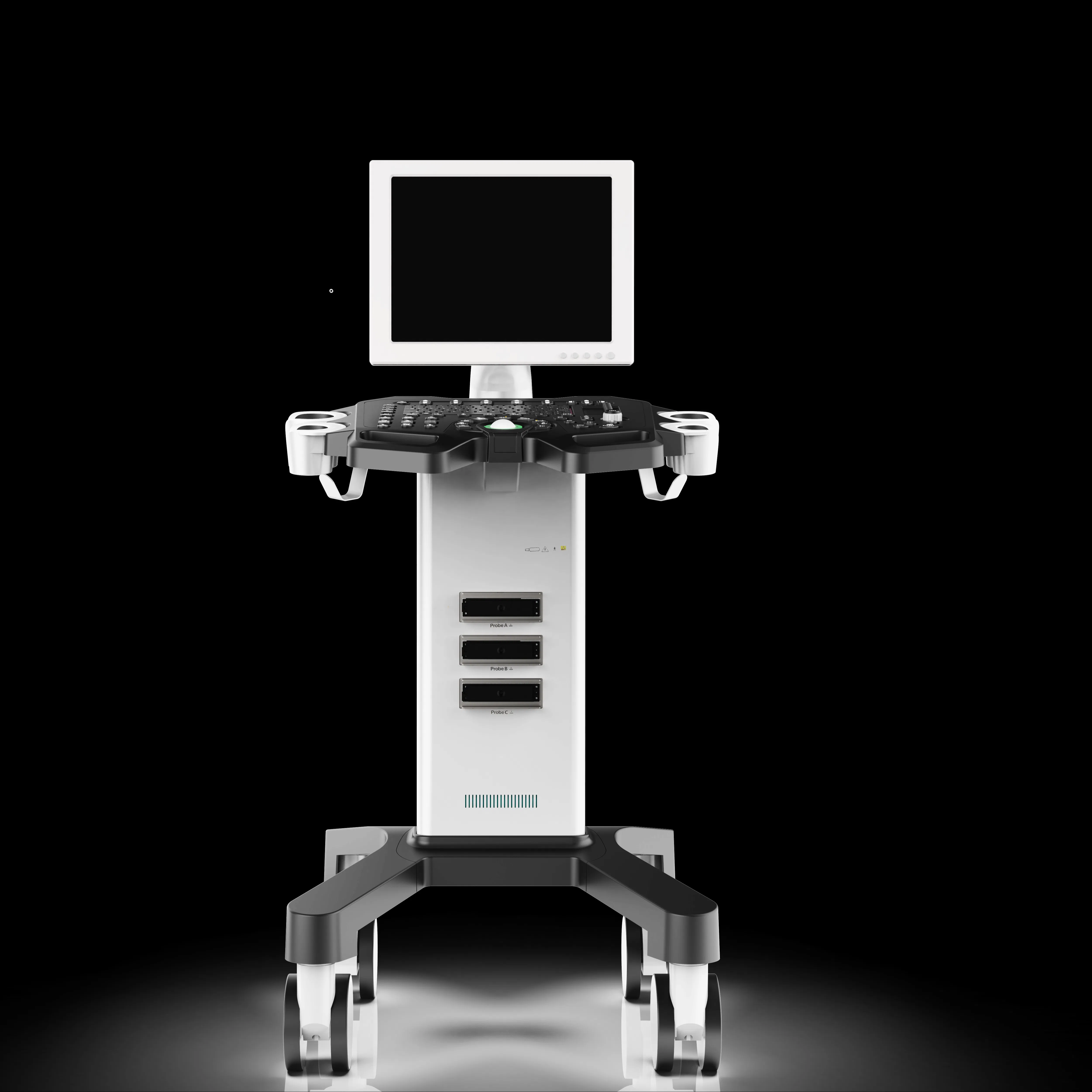 Mobile Trolley Cardiology Ultrasound Device with 1-Year Warranty