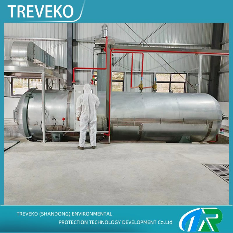 Fast-Cycle Horizontal Medical Waste Steam Sterilization Equipment for Emergency High-Demand Healthcare Environments