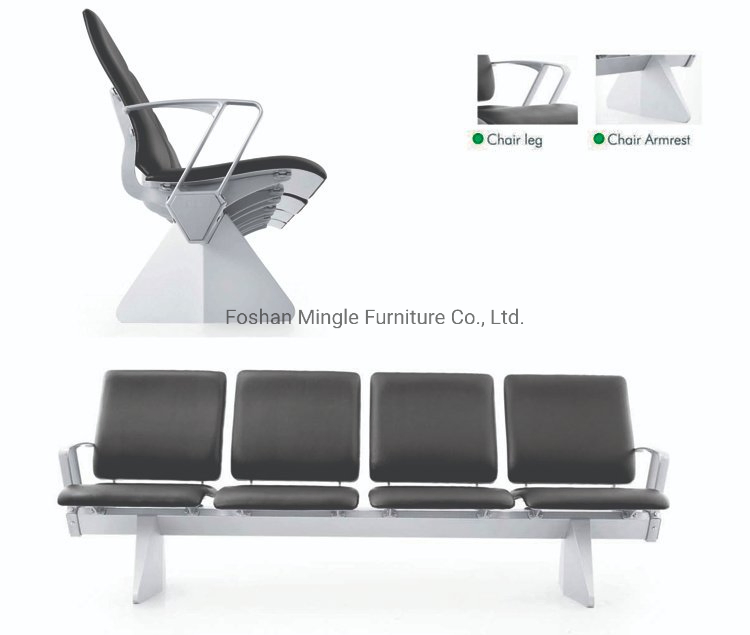 2026 New Design High Quality 2 3 4 5 Seats Airport Waiting Chair Public Furniture for Salon