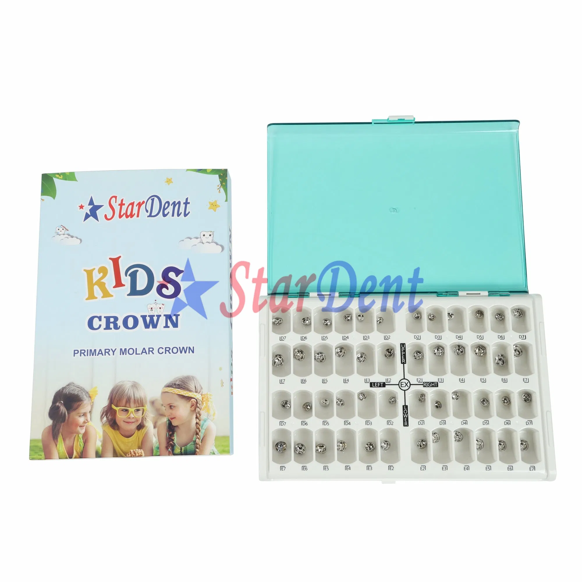 Dental Stainless Steel Crowns Restoration Crown/Primary Molar Crown Hospital Medical Lab Surgical Diagnostic Dentist Clinic Equipment