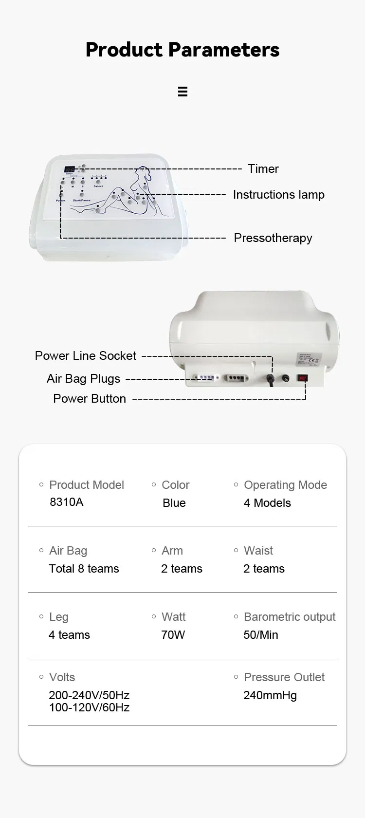 Pressotherapy Device View 1