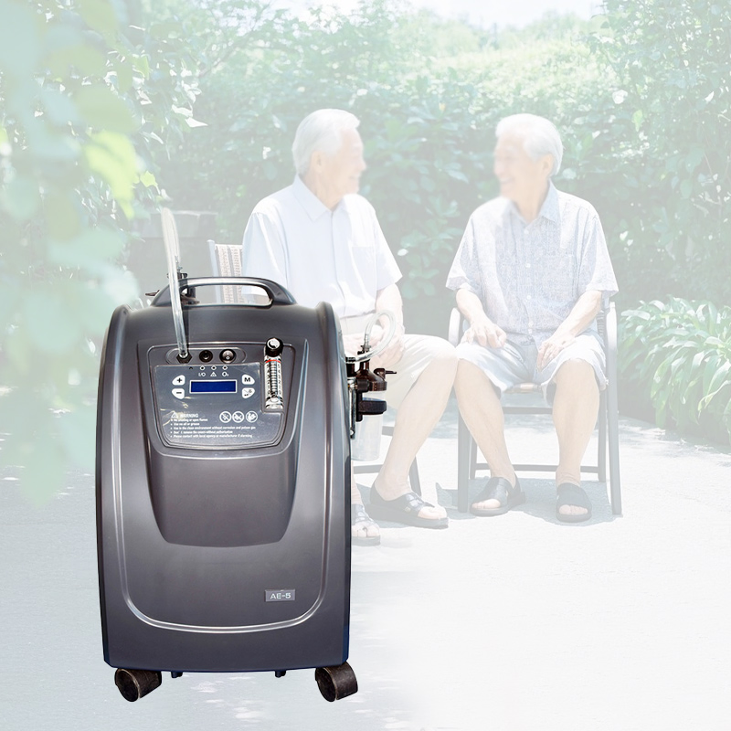 Copd Oxygen Machine Dual Flow Oxygen Set 5L Respiratory Oxygen Equipment