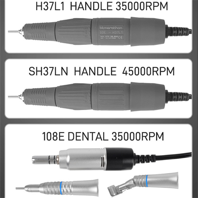 Korea Brush 45000rpm Micromotor Laboratory Polisher Handpiece Dental Instruments Supplier Denture Grinding