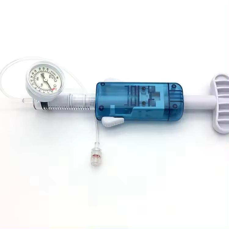 Medical Supply Inflator Balloon Catheter Cardiology Angiography Pkp Balloon Inflation Device