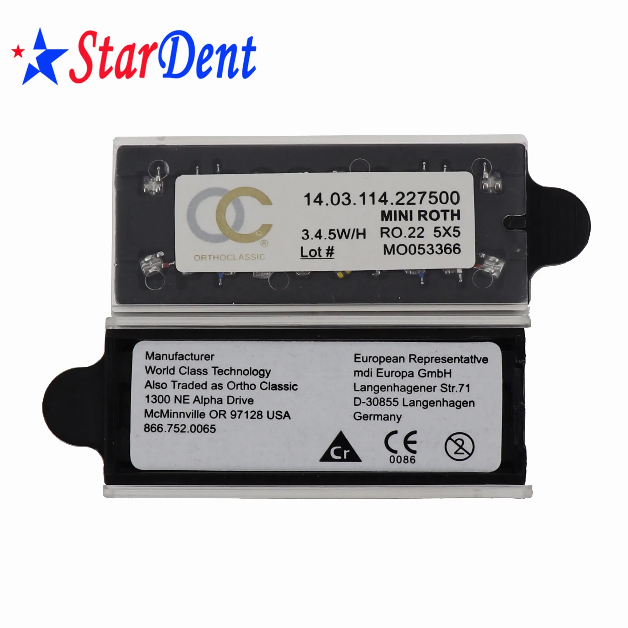 Dental Orthodontic Bracket Mini Metal Braces Roth Mbt Hospital Medical Lab Surgical Diagnostic Dentist Clinic Equipment