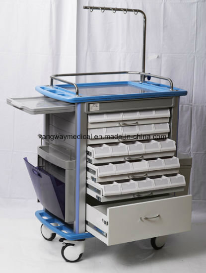 Medical ABS Transfusion Trolley Carts Hospital Furniture (SLV-ITT67516D)