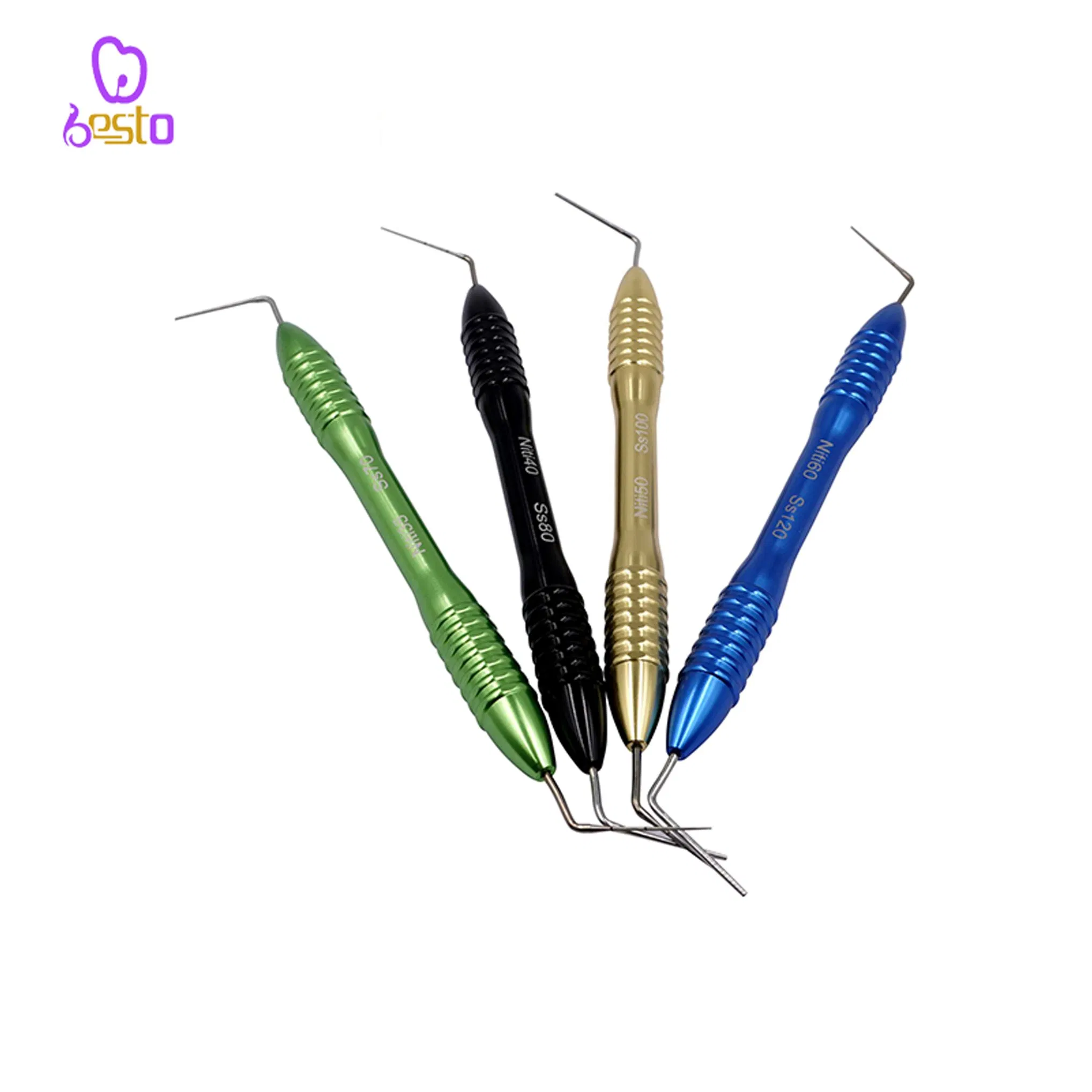 Titanium Nickle Dental Gutta Percha Filler Stainless Steel Gutta Percha Filling Pressure Plugger Needle Endodontic Instrument