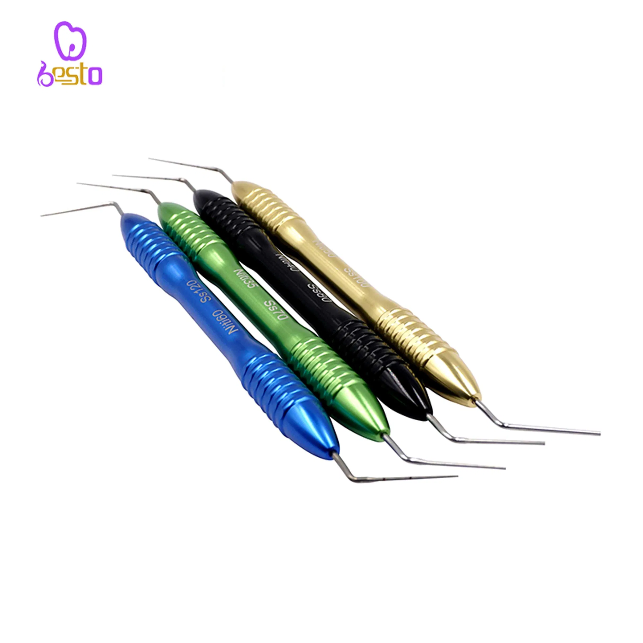 Titanium Nickle Dental Gutta Percha Filler Stainless Steel Gutta Percha Filling Pressure Plugger Needle Endodontic Instrument