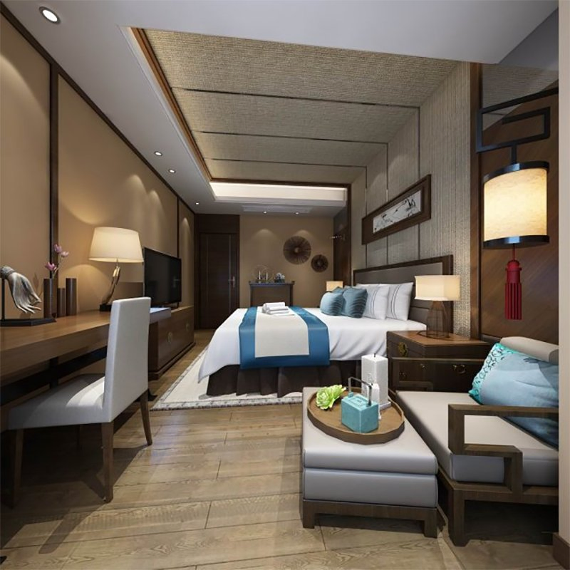 Hospital Furniture Manufacturers China High-End Senior Apartment Project Nursing Home Wooden Twin Bed