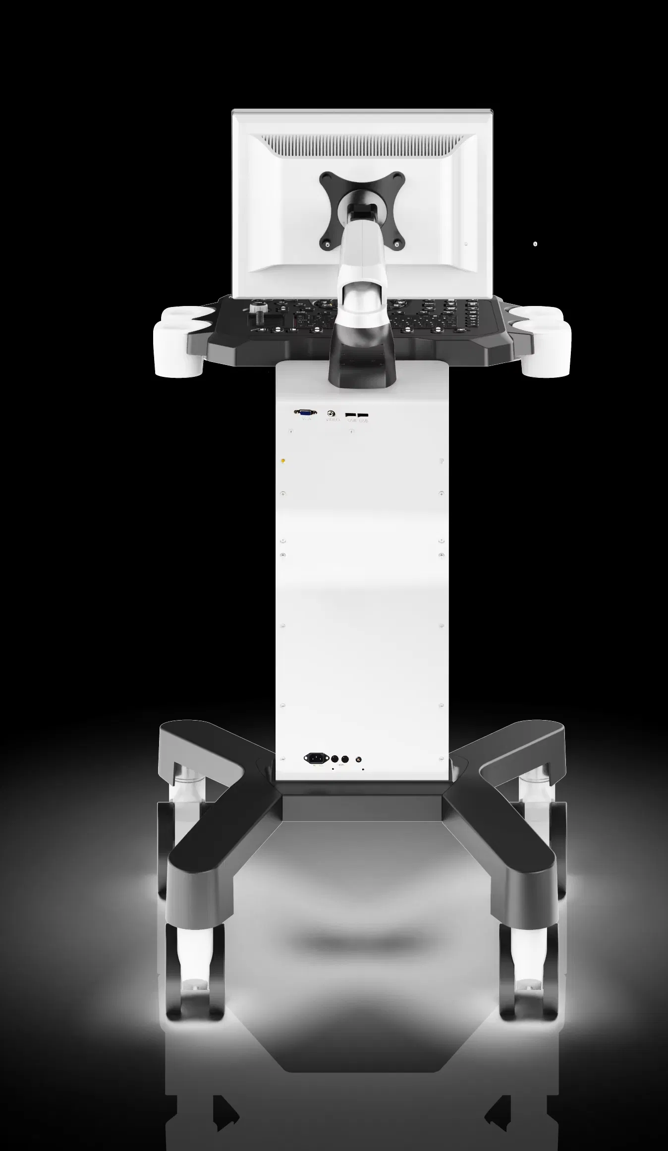 Mobile Trolley Cardiology Ultrasound Device with 1-Year Warranty