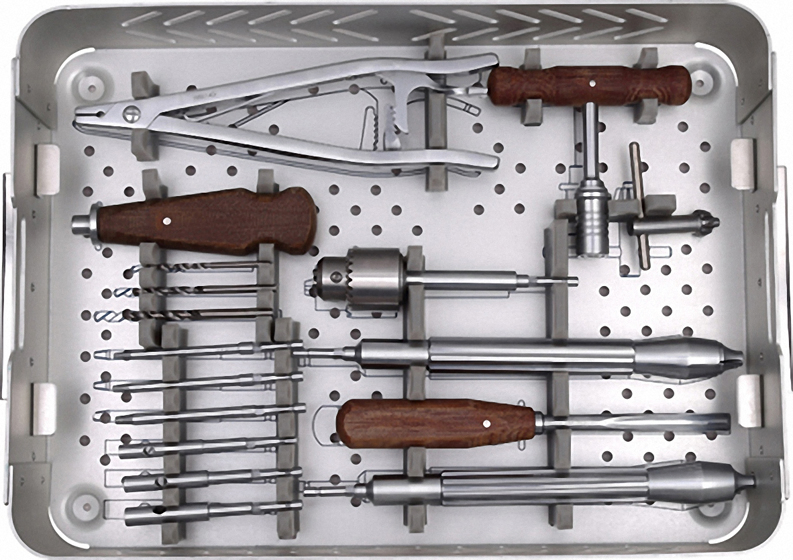 Jinlu Medical Surgical Equipment Orthopedic Instrument Titanium Medical Broken Screw Extractors Instrument Kit