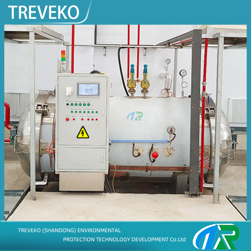 Fast-Cycle Horizontal Medical Waste Steam Sterilization Equipment for Emergency High-Demand Healthcare Environments