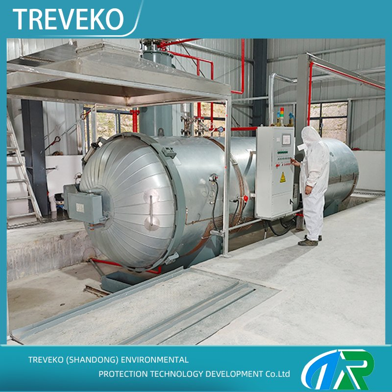 Medical Waste High Temperature Steam Sterilization Processing Equipment for Contaminated PPE