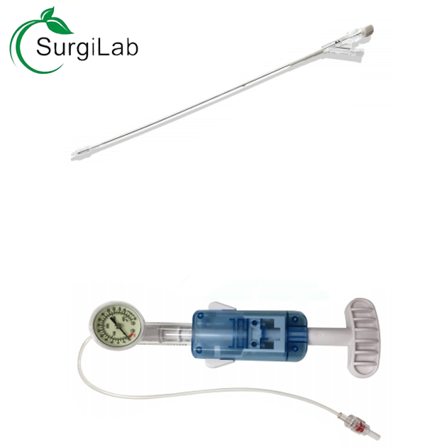 Disposable Kyphoplasty Balloon Catheter Balloon Inflation Device with Manometer