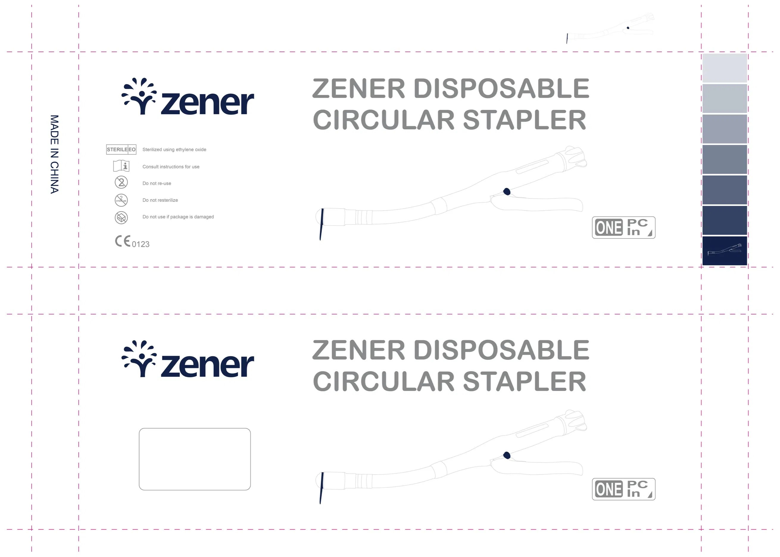 3-Lines Disposable Circular Stapler, with CE/ISO Certificate, for Gastrointestinal Surgery, Wholesale High Quality, Medical Surgical Instrument, Titanium Nails