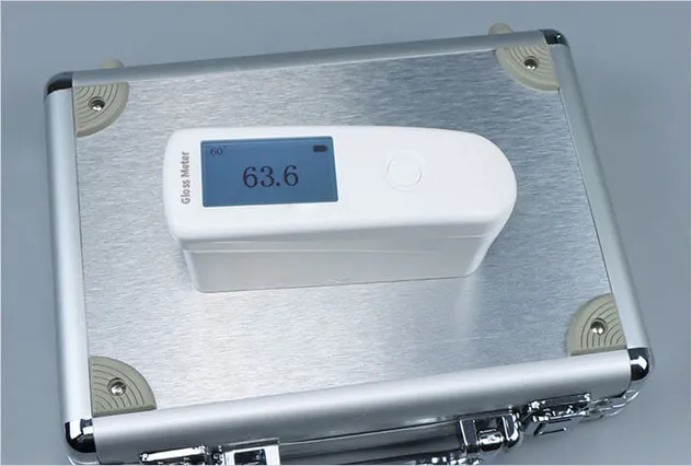 Gloss meter aluminum test