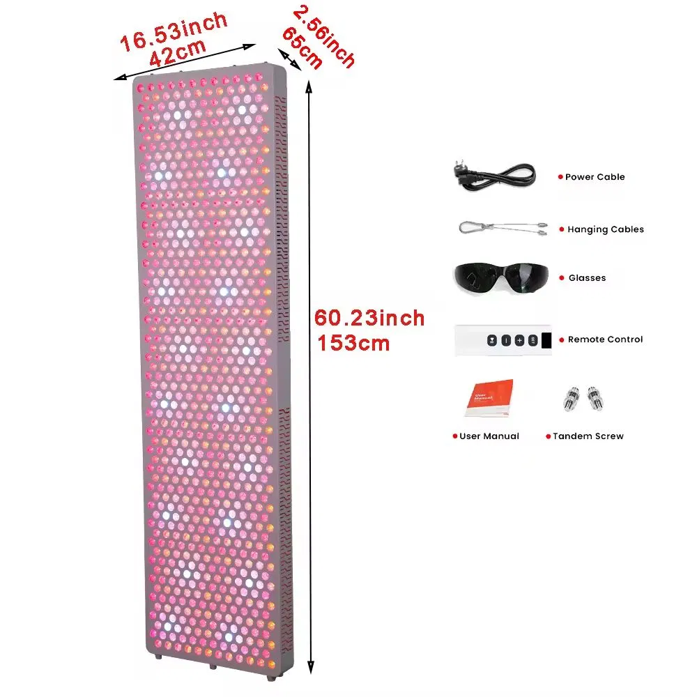 Customized 9 Wavelength Skin Beauty LED Blue Red Light Therapy Panel for Clinic Gym Home, Whole Body Infrared Lamp Healthcare Device PDT Machine Factory