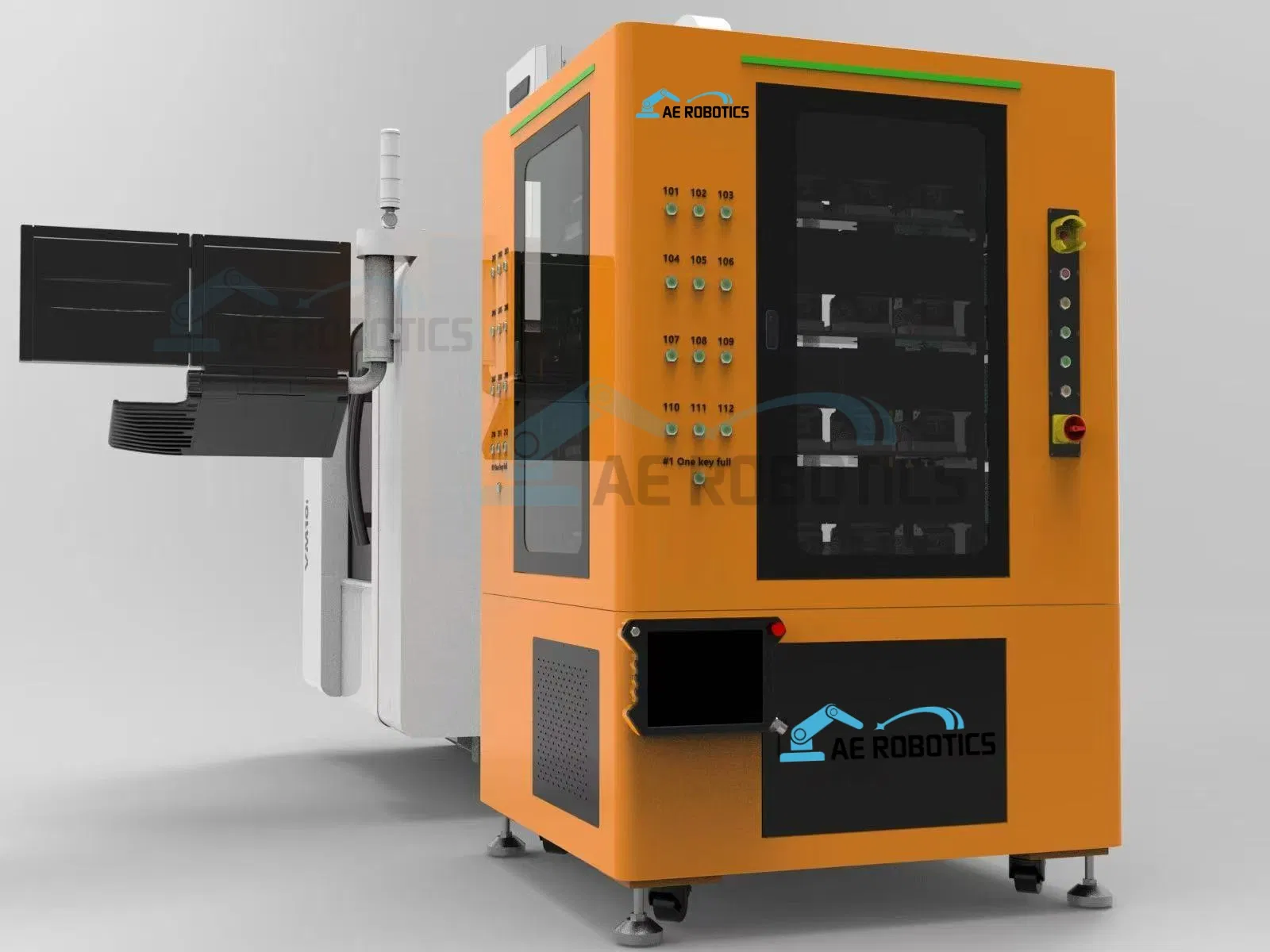 CNC Robot Arm 10kg and CNC Robot Cell for Tending and Milling