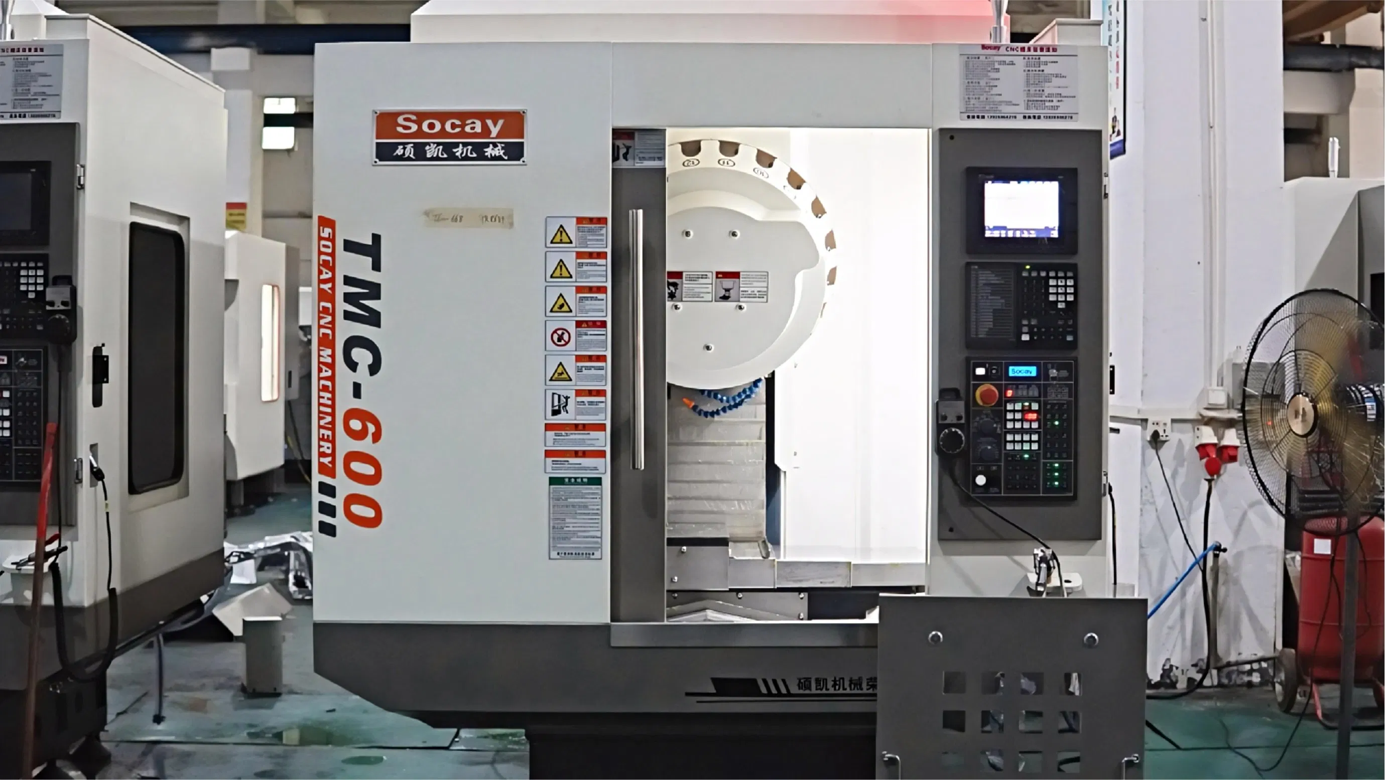 Socay-Tmc600 CNC 3/4/5 Axis Vmc Tapping Machine Milling Machine Compact Machining Center Drilling Machine