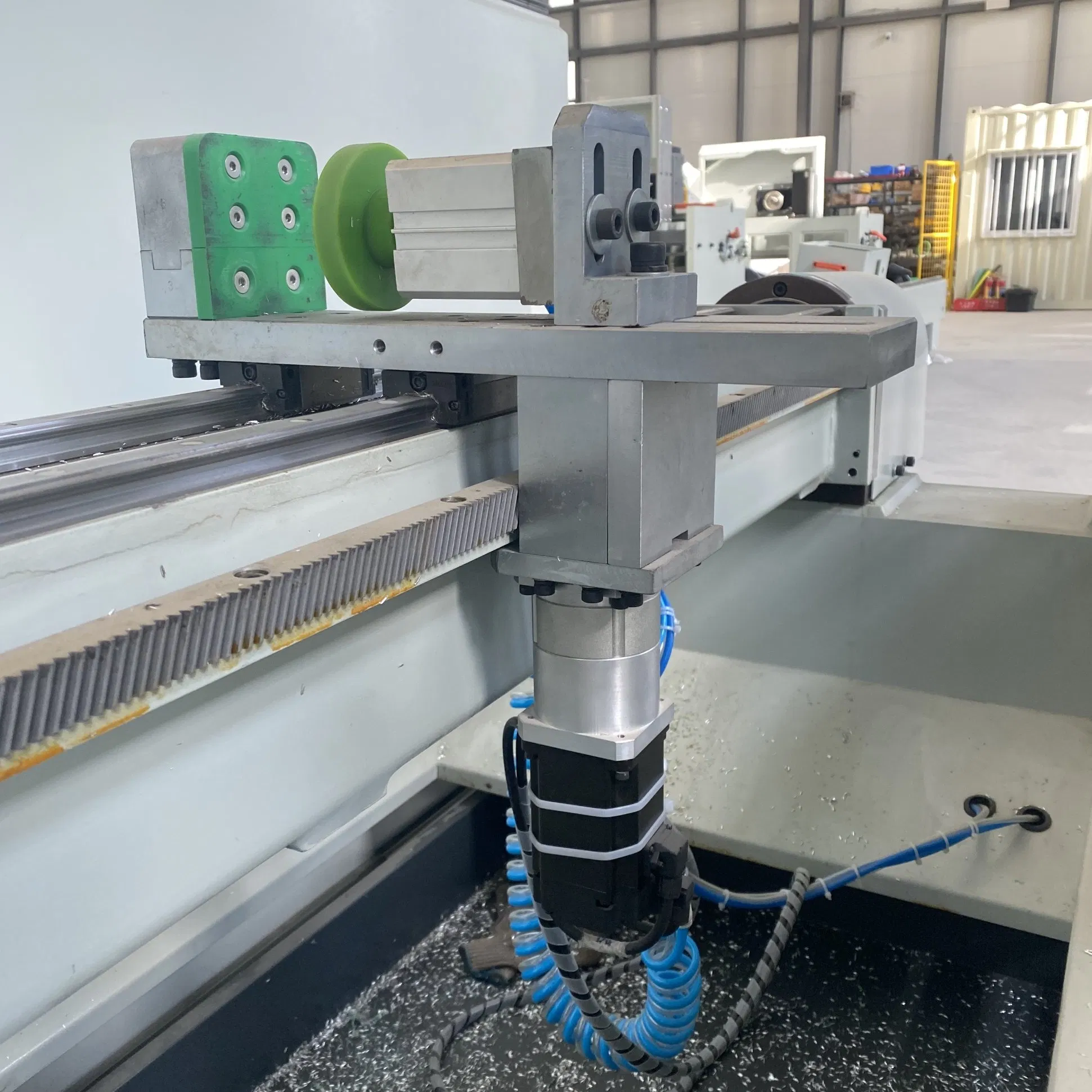 3000mm Customized CNC Aluminum Profile Machining Center Drilling Tapping Machine