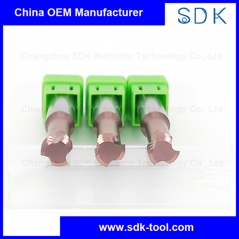 Solid Carbide 3 Teeth HRC68 CNC Internal Machining Threading Mills Cutter Tools for Steel