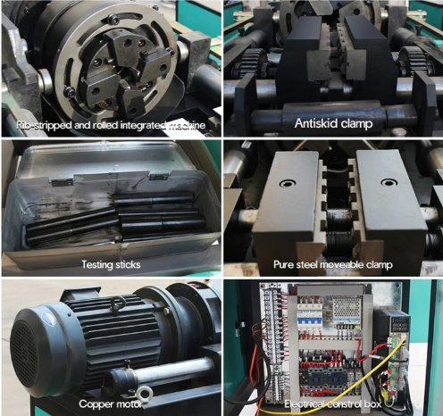 Automatic Self Tapping Rebar Coupler Threading Rolling CNC Machine High Precision Long Threading Steel Wire Bar Thread Rolling Machine