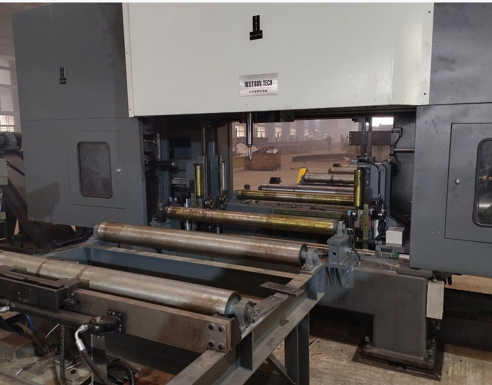Beam CNC Automatic Drilling Machine Bhd1206A H Beam U-Beam Drilling Equipment Steel Structure Drilling Line Beam Processing Three Spindle Drilling