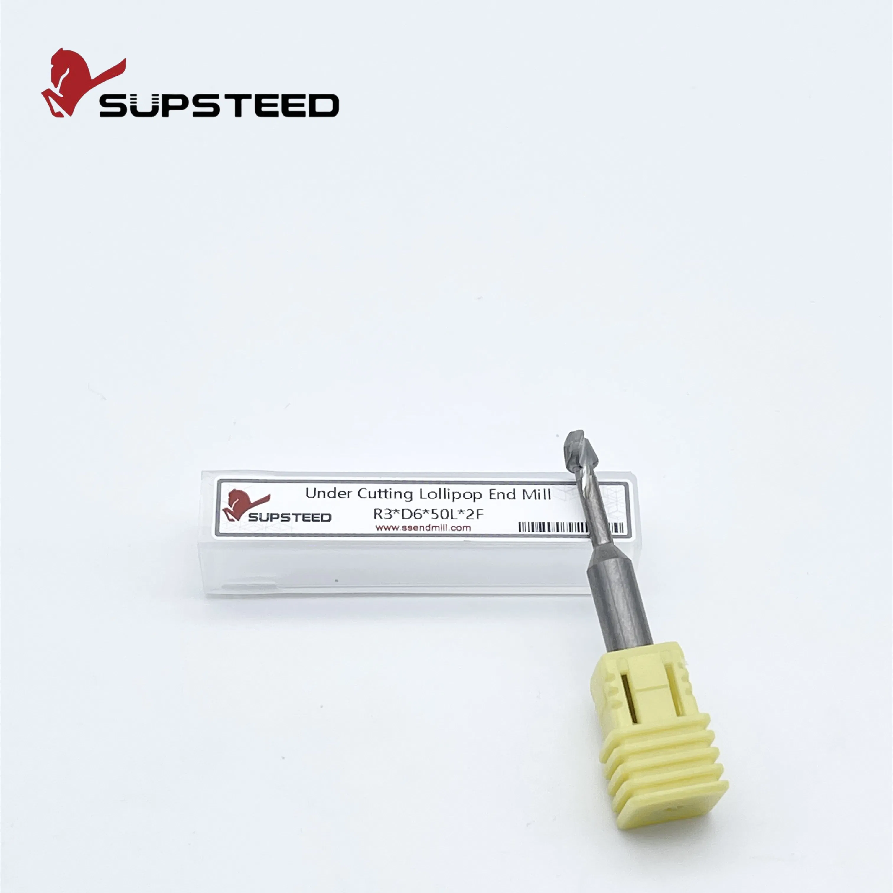 High-Quality Finishing with Undercutting Lollipop Ball Nose Solid Carbide Tungsten Carbide Stainless Steel Tungsten Steel HSS Flat End Mill