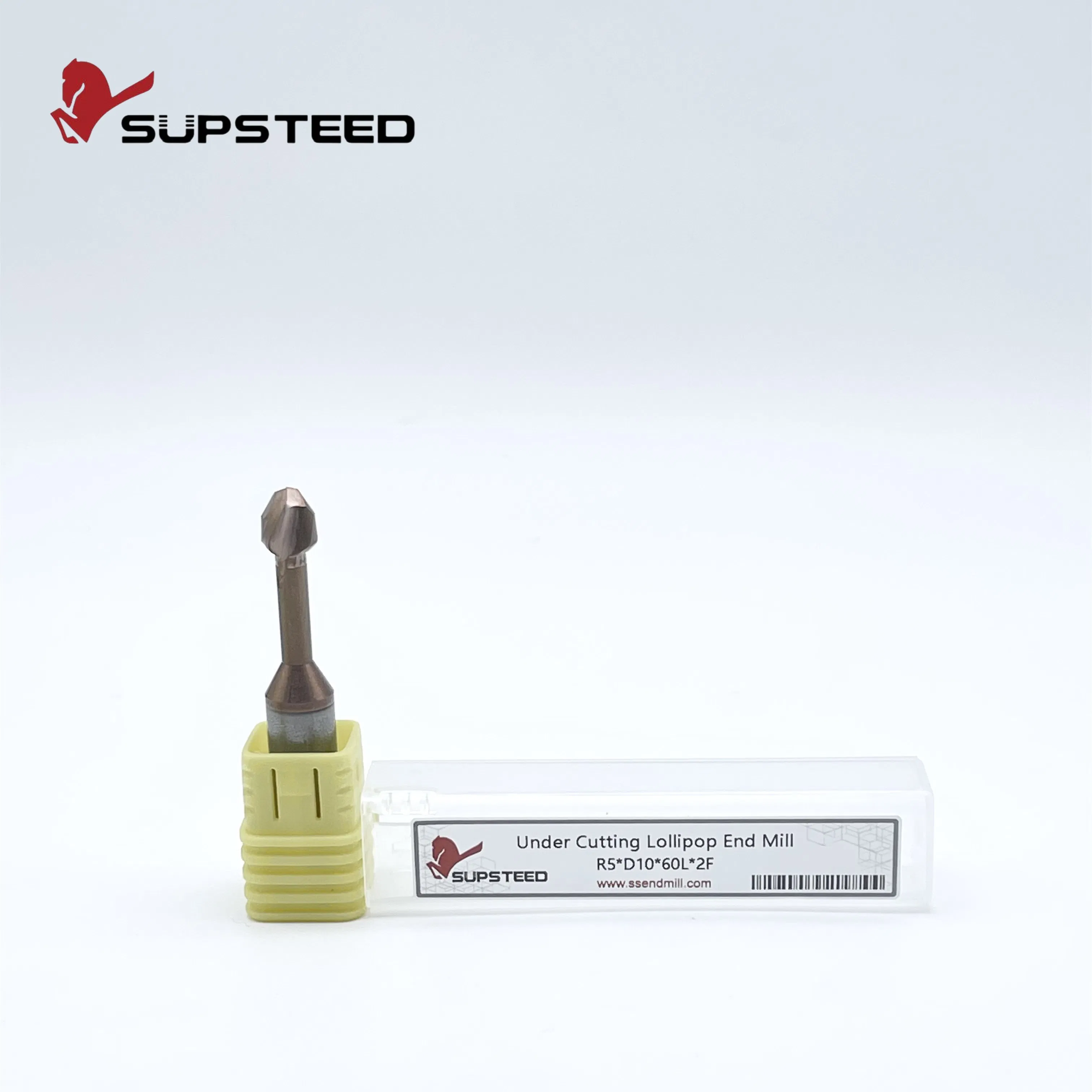 High-Quality Finishing with Undercutting Lollipop Ball Nose Solid Carbide Tungsten Carbide Stainless Steel Tungsten Steel HSS Flat End Mill