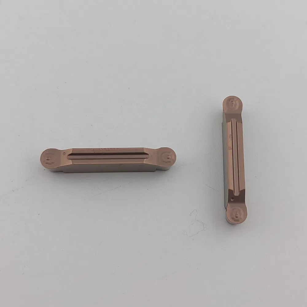 Ergn300 N123h2-0500-RO 0300 0400 Solid Carbide Grooving Insert Profiling Interchangeable Plate Coated Tip Super Alloy Finishing Process