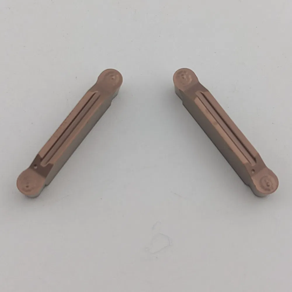 Ergn300 N123h2-0500-RO 0300 0400 Solid Carbide Grooving Insert Profiling Interchangeable Plate Coated Tip Super Alloy Finishing Process