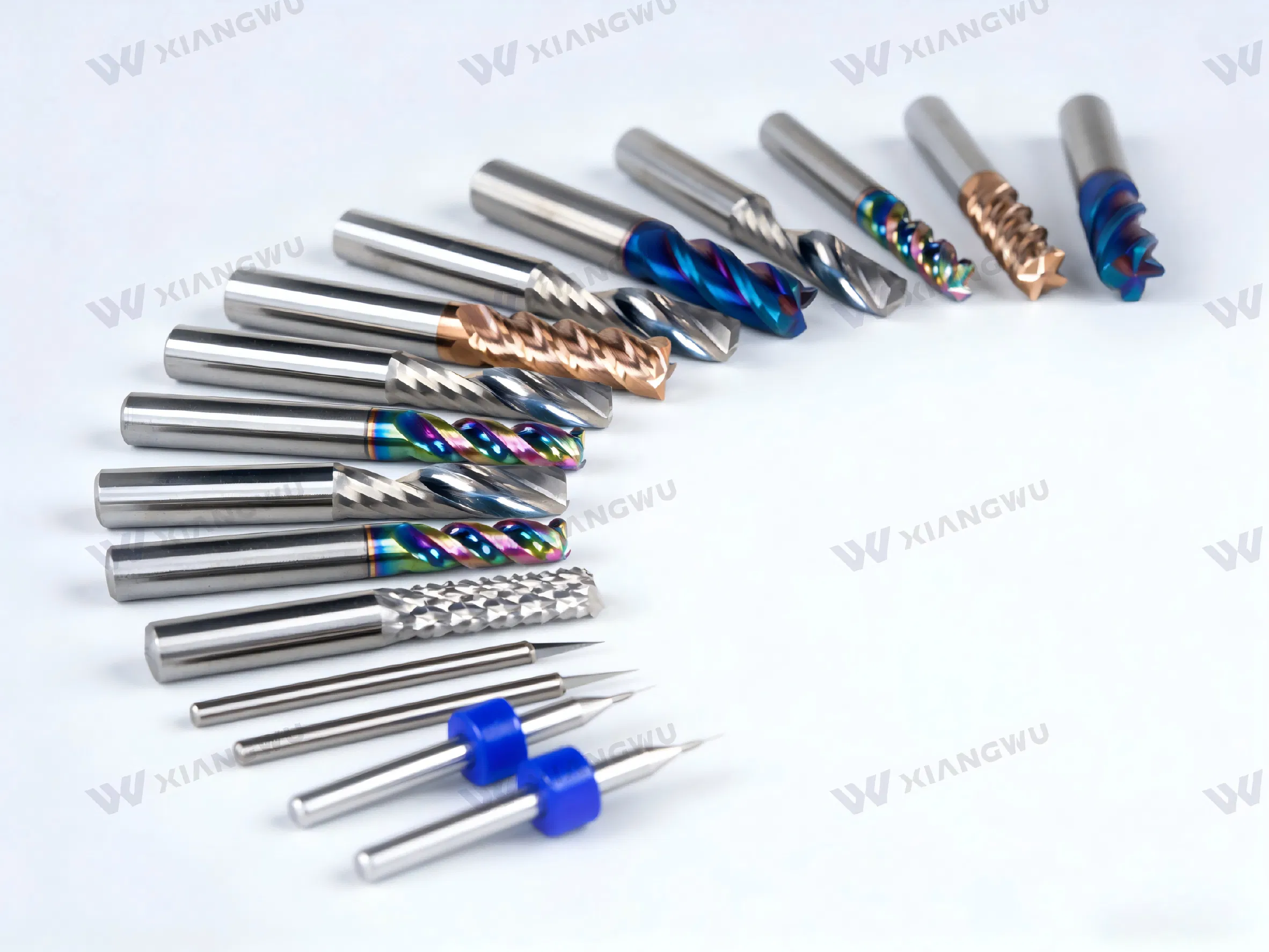 Custom Length Carbide End Mill Blank Roughing &amp; Finishing Geometry Ready for Coating