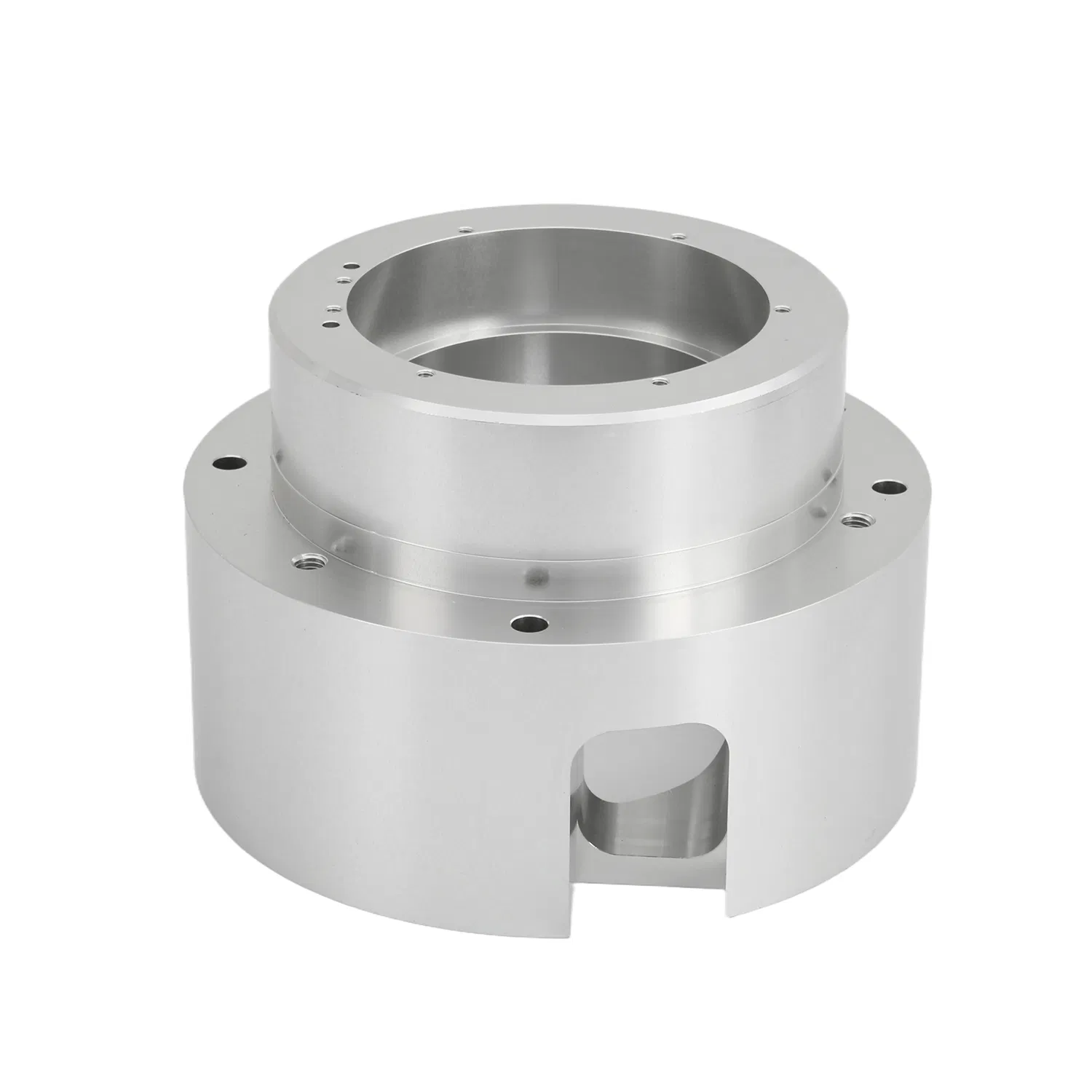 Stainless Steel CNC Drilling for Industrial Machinery with Nickel Brush Finish