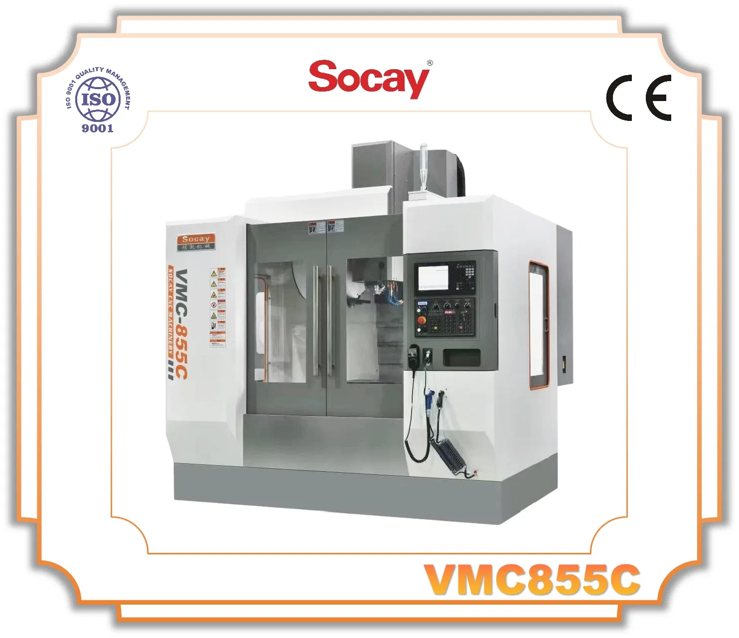 Socay CNC High Precision Vmc 850 Vmc855 3/4/5 Axis Vertical Machining Center CNC Milling Machine Vmc