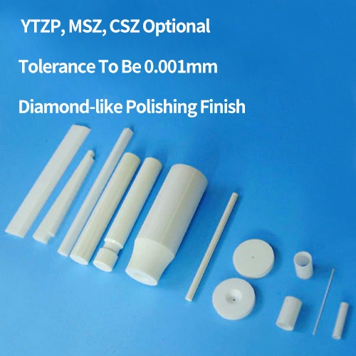 China Factory Industrial OEM Fine Yttria Stabilized Ysz Precision Custom CNC Machining Technical White Zirconium Oxide Parts Zro2 Zirconia Ceramic
