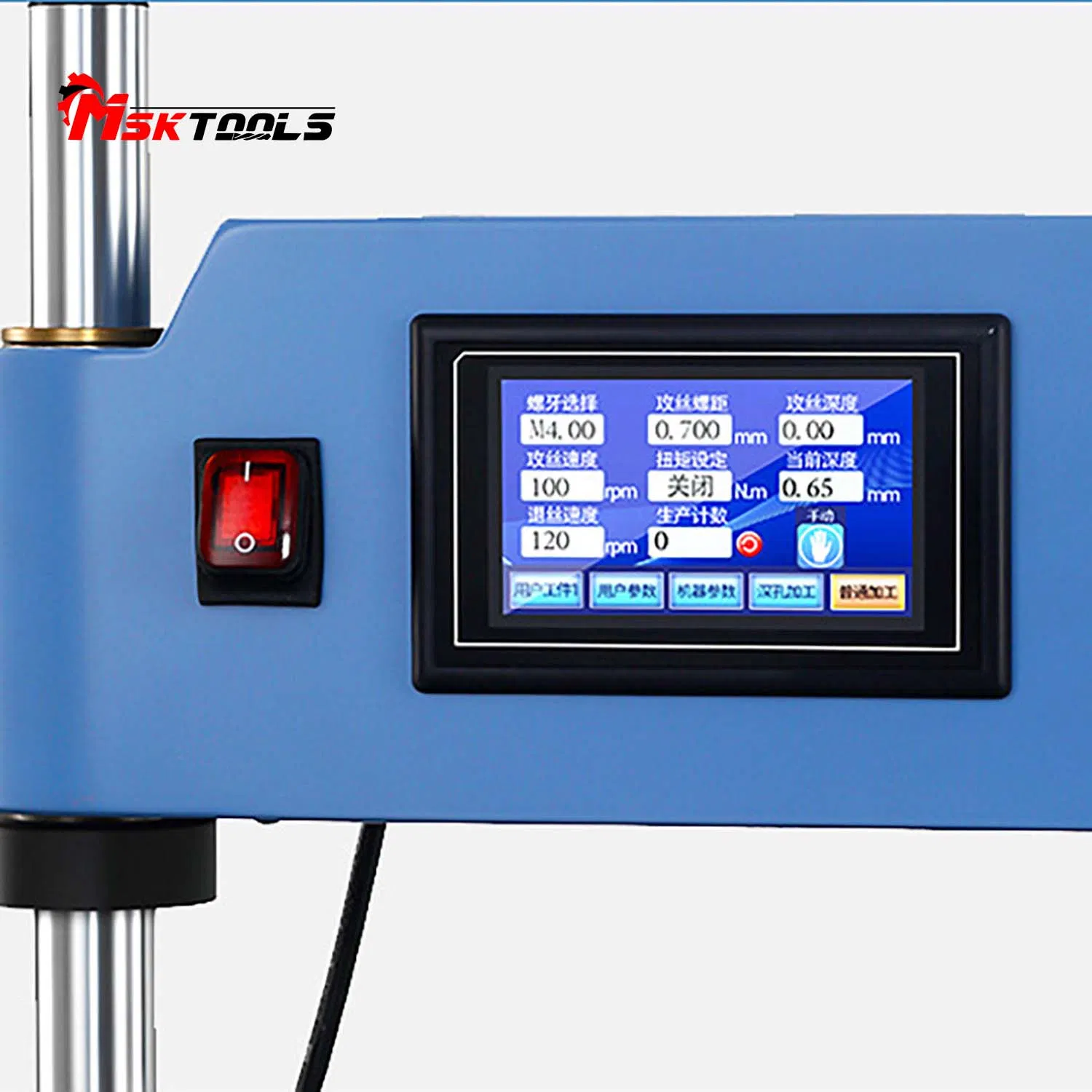 1PC Precision and Efficiency Small Desktop M3-M10e M3-12e M6-30e M6-36e Threading Devices CNC Electric Univeral Manual Tapping Machine with Servo Technology