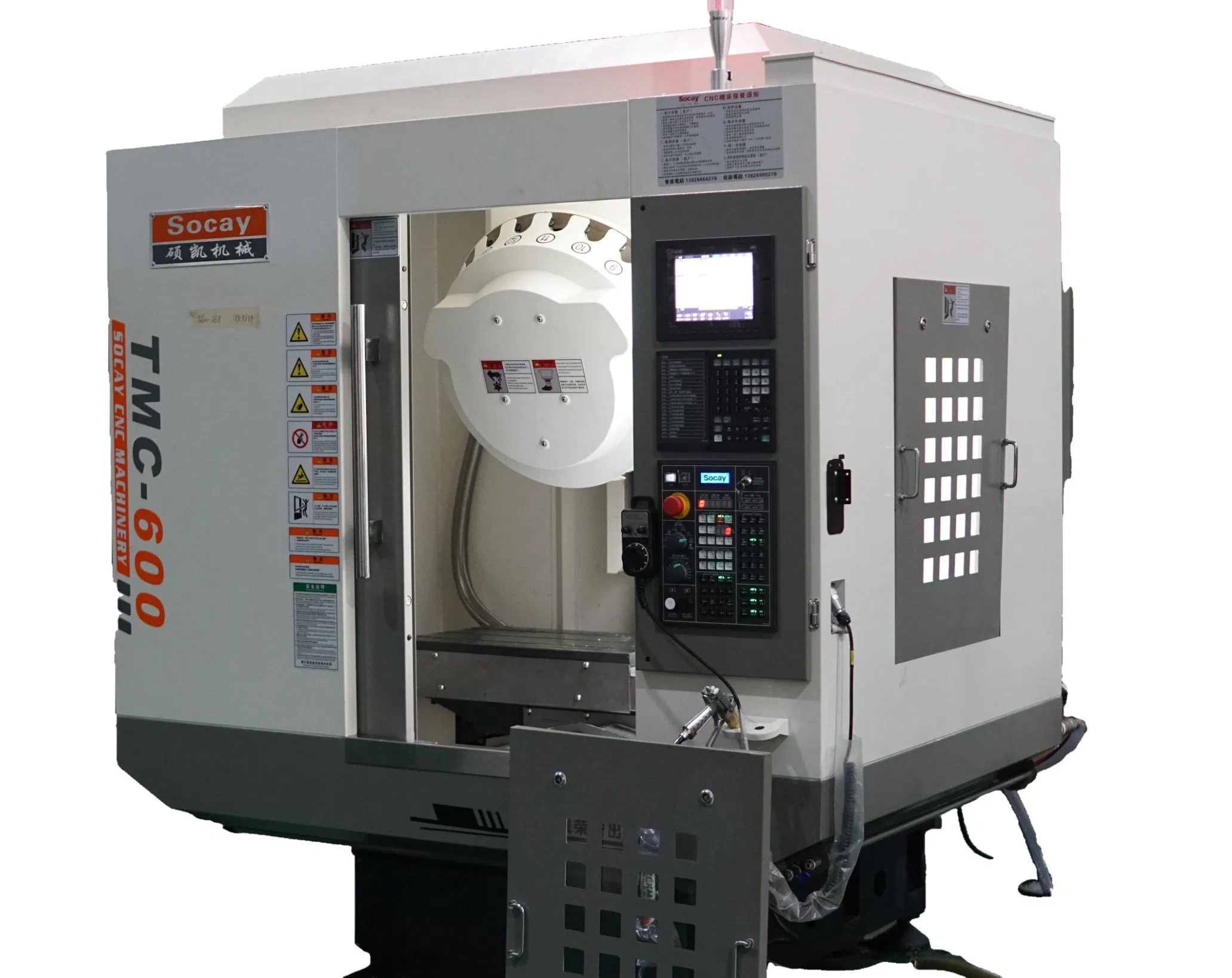 Socay-Tmc600 CNC 3/4/5 Axis Vmc Tapping Machine Milling Machine Compact Machining Center Drilling Machine