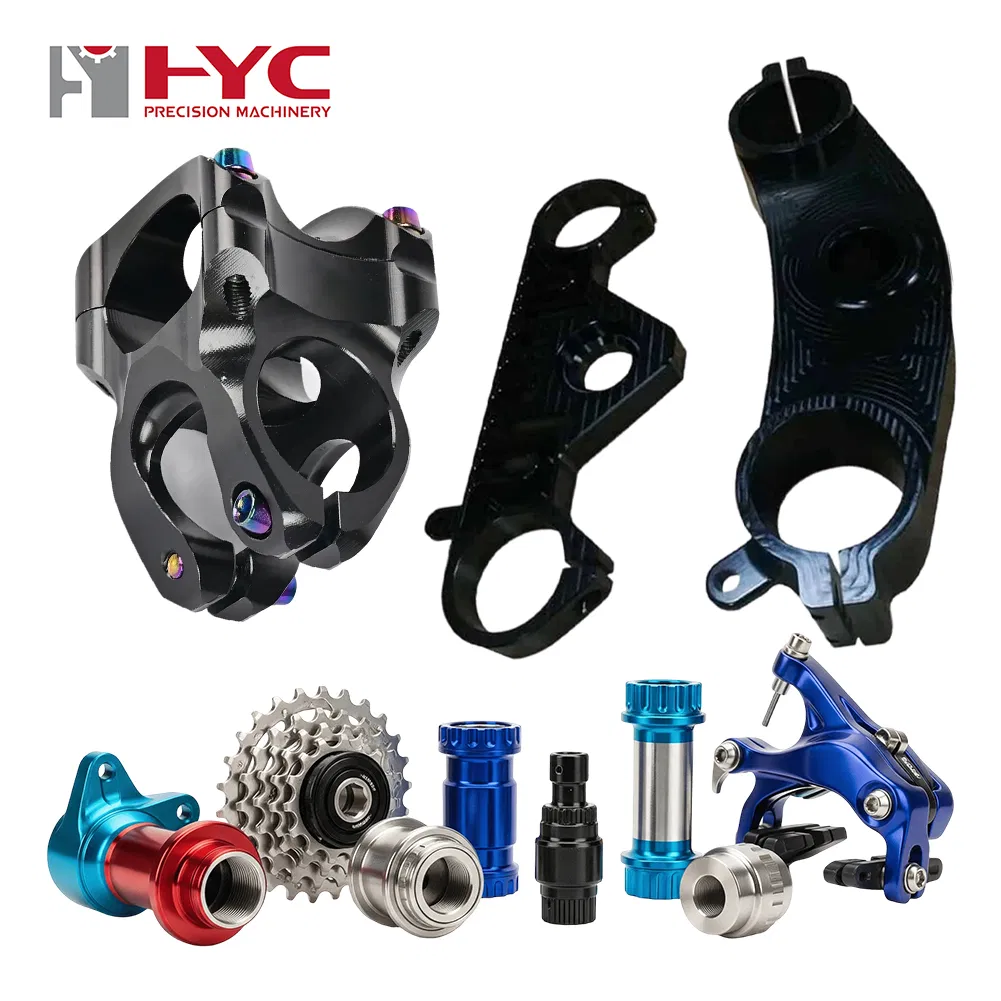 OEM Metal Machining Service 5 Axis Aluminum Milling Turning with Polishing Custom CNC Bike Bicycle Part Pipe Fitting