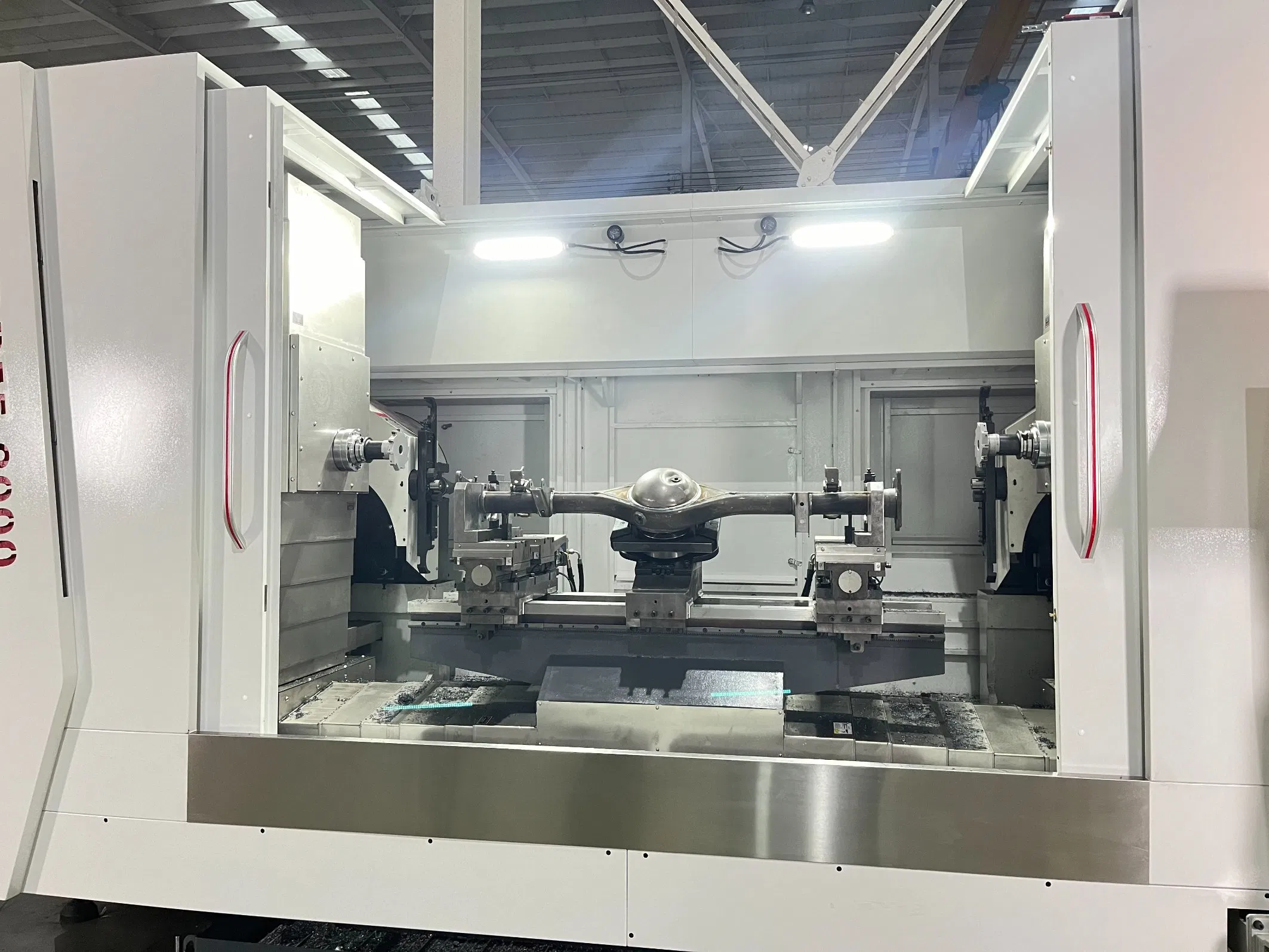 CNC Milling Drillign Tapping Boring Turning Double Sided Horizoontal CNC Machining Center with Double Spindle