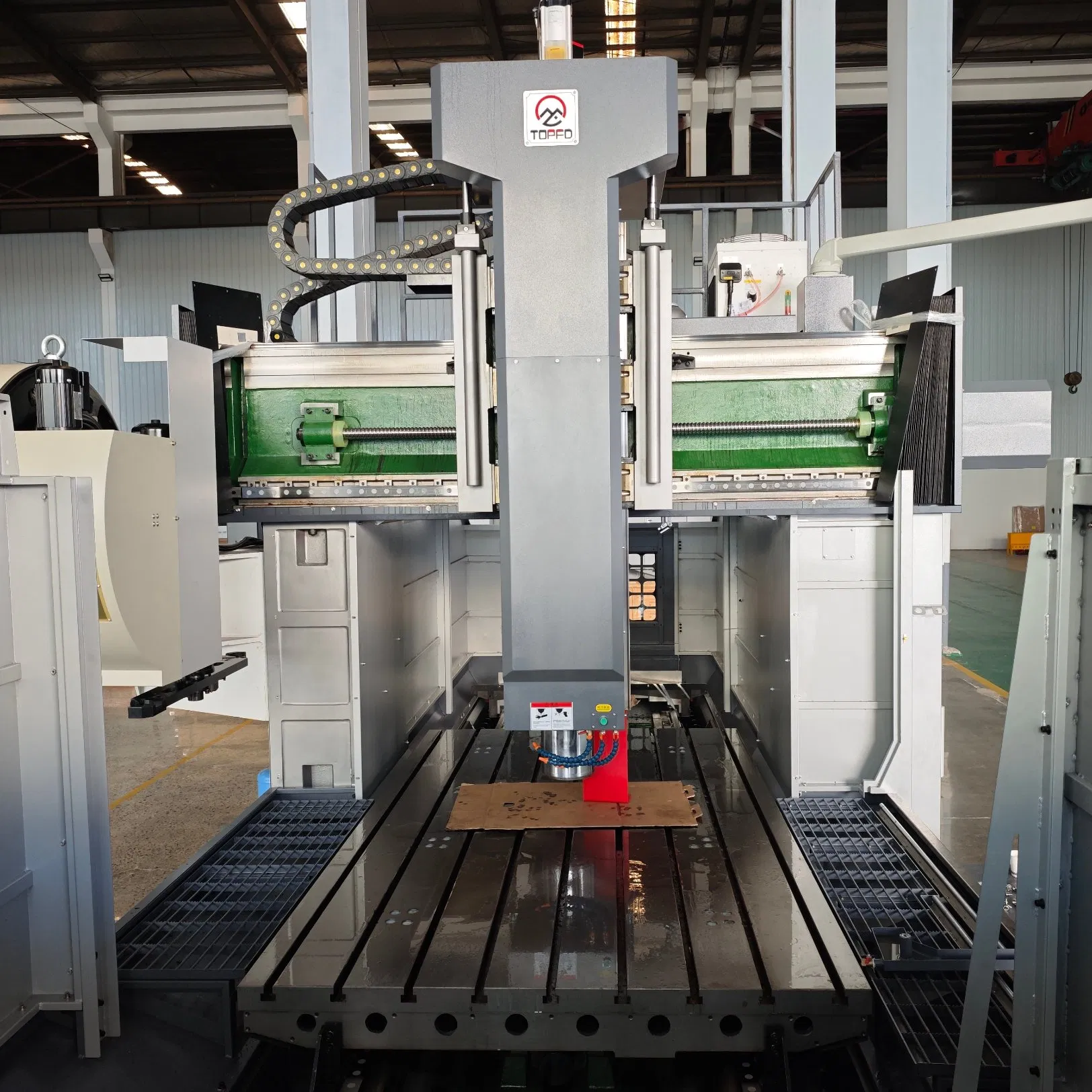 Pm-8042L High Precision Double Column Vertical CNC Gantry Drilling Milling Tapping Machine for Railway Industry Plate Flanges Tube Sheet