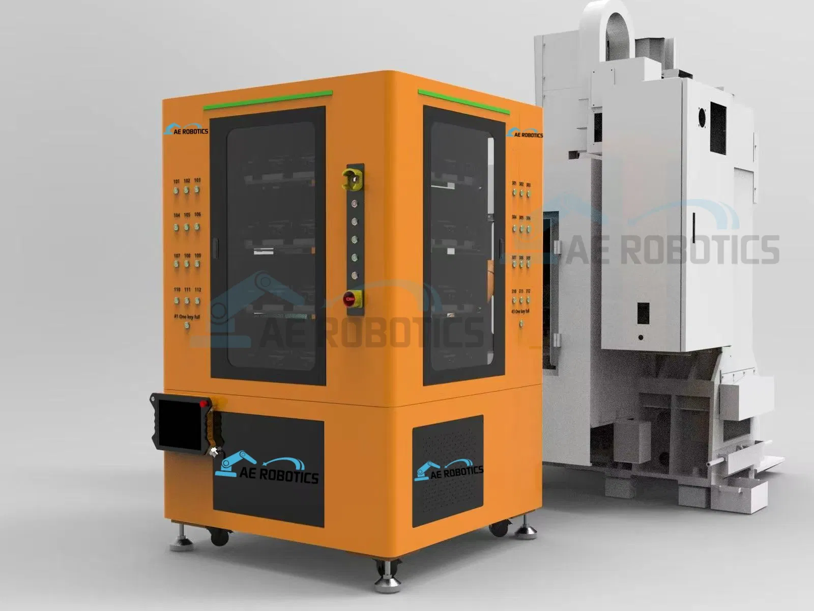 CNC Robot Arm 10kg and CNC Robot Cell for Tending and Milling