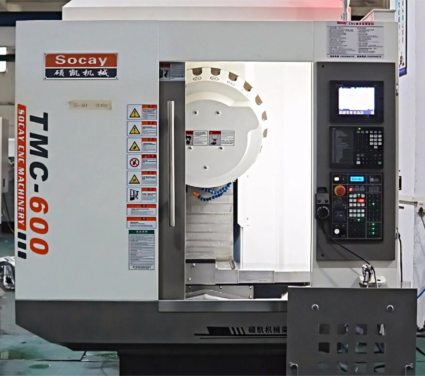 Socay CNC Tmc600 Compcat Machining Center Tapping Milling and Drilling Machine CNC Machine CNC Drilling Machine
