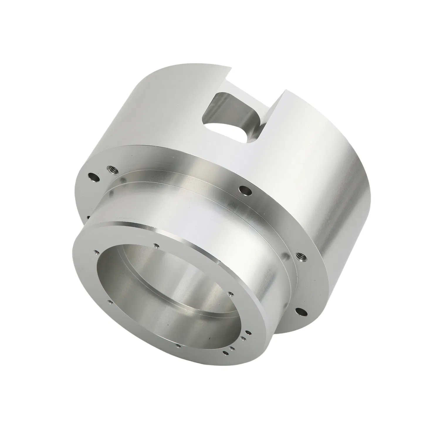 Stainless Steel CNC Drilling for Industrial Machinery with Nickel Brush Finish