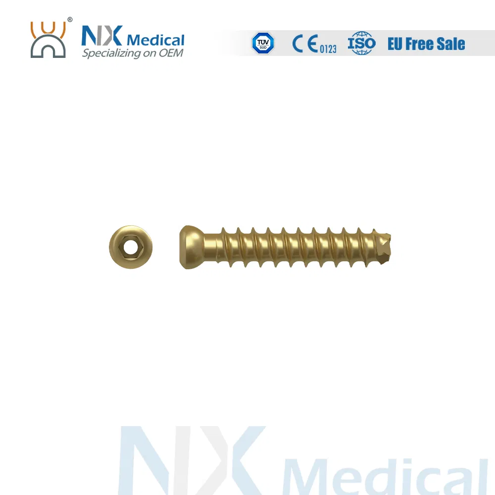 Nx Medical Orthopedic Titanium Implant Cannulated Screw for Bone Fixation