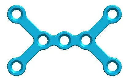 X-Shaped Maxillofacial Plate
