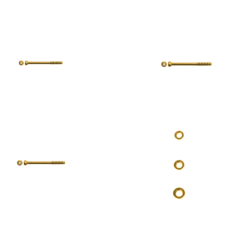 Φ 4.0mm Cannulated Screw, Hexagonal, Half Threaded