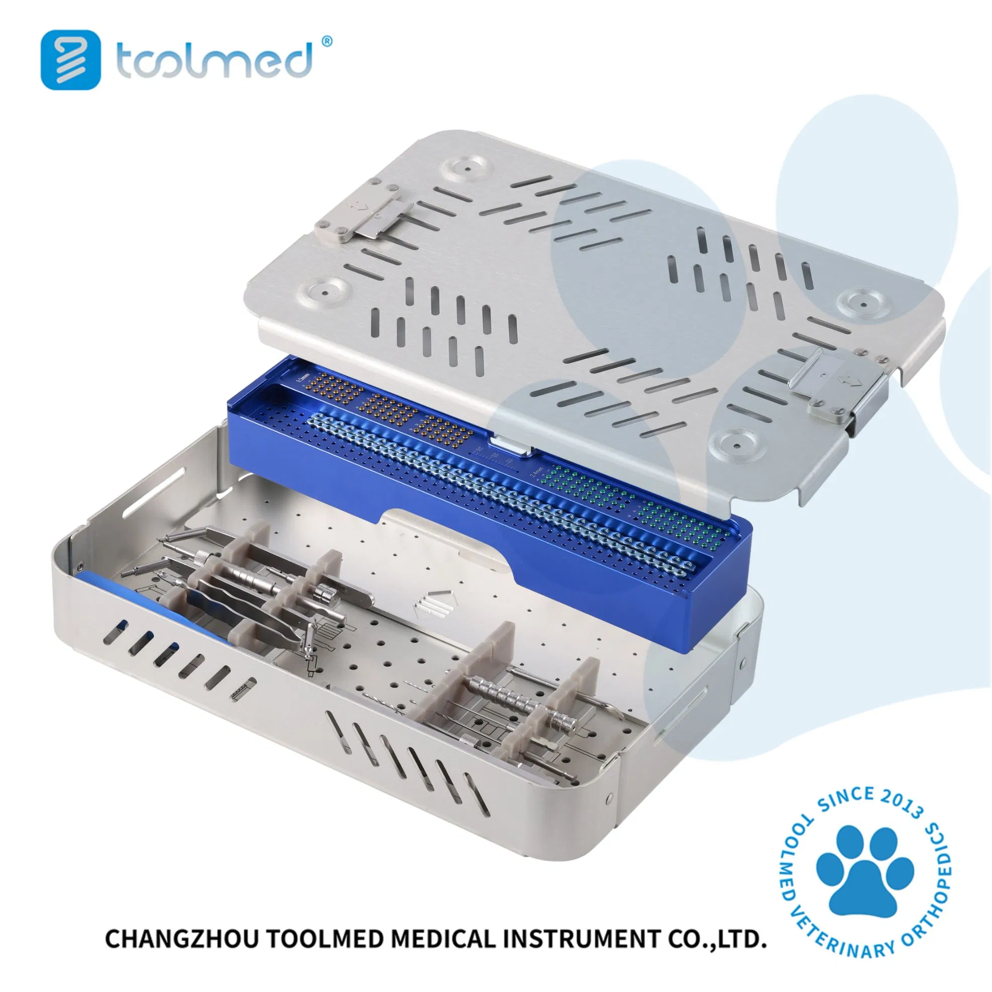 1.6/2.4/3.2/4.0mm Advanced Locking Plate System (ALPS) Veterinary Surgical Instruments Kit, Vet Alp Veterinary Instrument Orthopedic Set