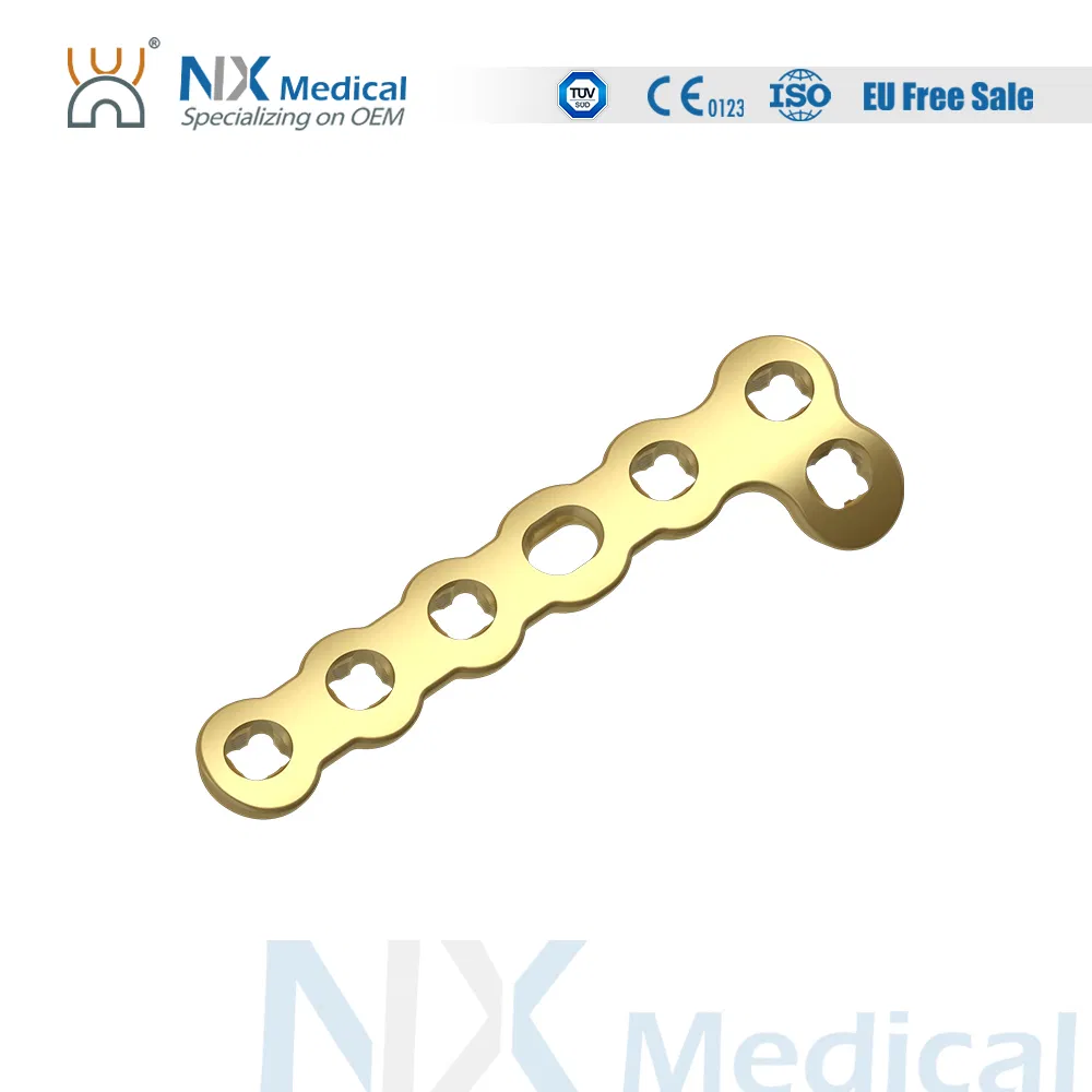 Nx Medical Variable Angle Locking System Mini Fragment Compression Titanium Plate